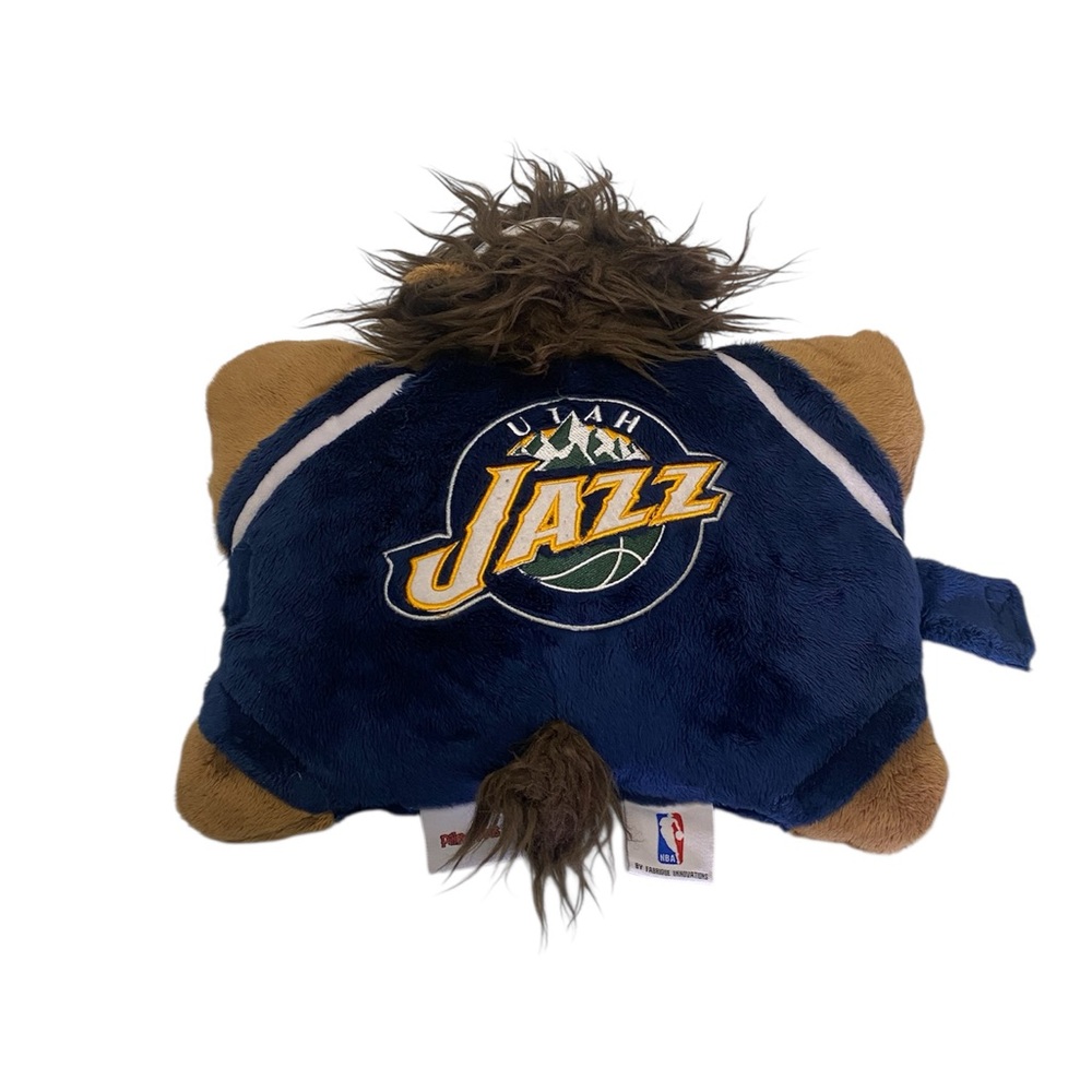 Pillow Pets Utah Jazz Plushie Pillow Travel Jazz Bear Basketball Mascot - Picture 3 of 6